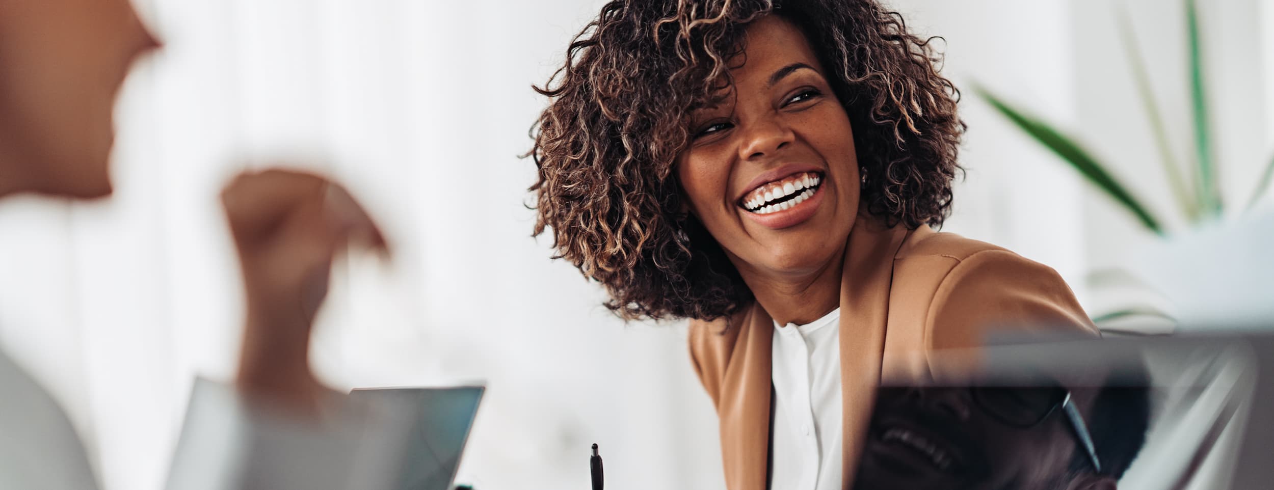 smiling woman